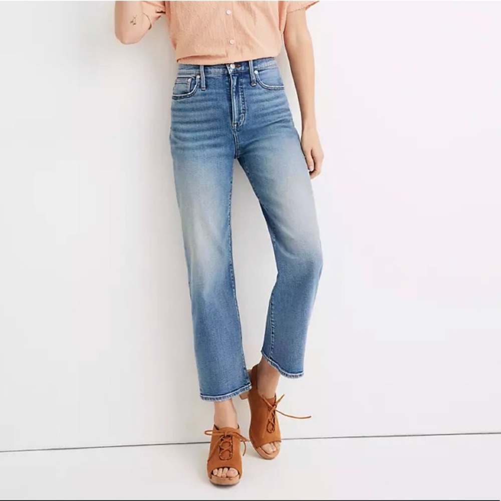 Madewell Wide Leg Crop Jeans